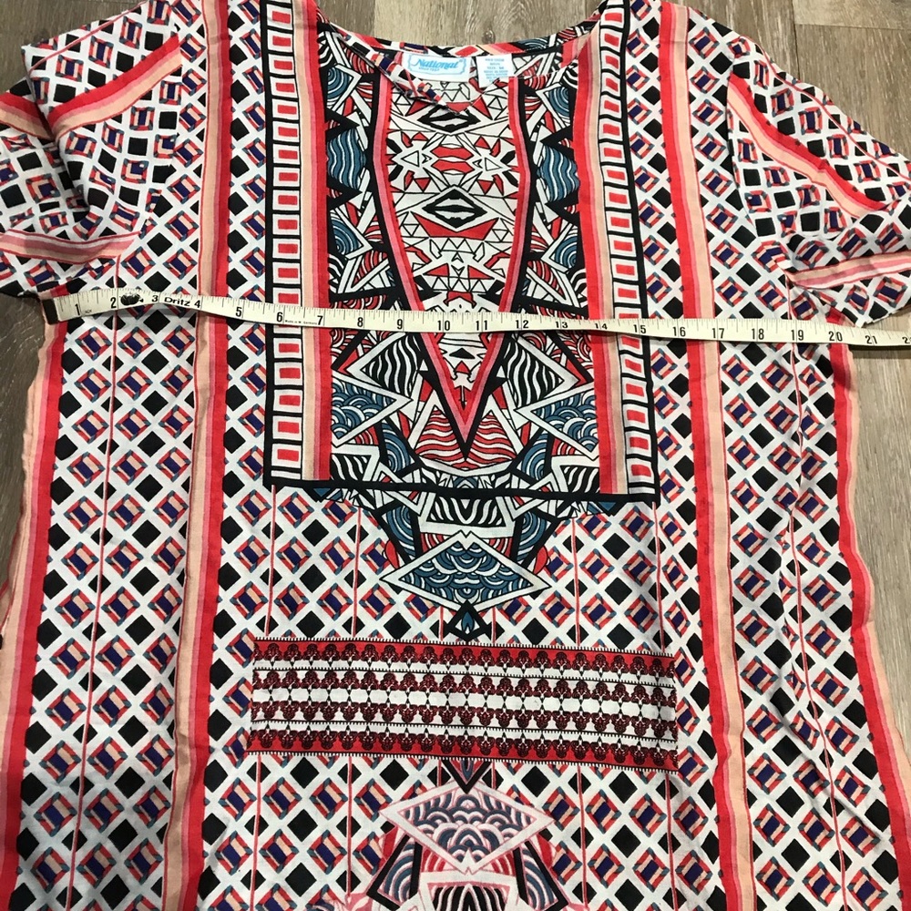 National Batik Style Boho Tunic Dress Size M. - Picture 7 of 8